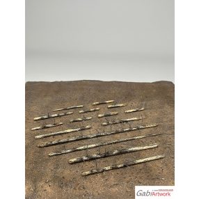 Fichte, Holzstämme, set-1