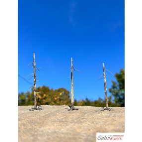 H0 Larch, dead trees, set-1