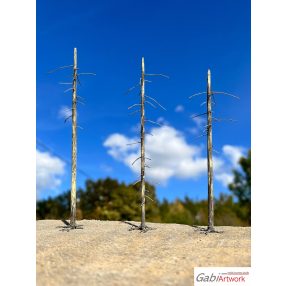 H0 Larch, dead trees, set-2