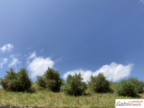 Bushes, medium green, set-1